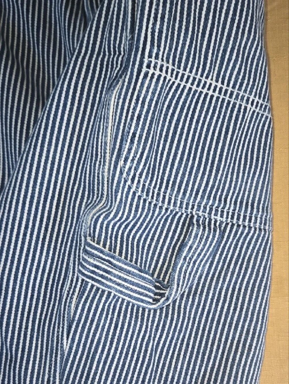 Dickies Blue and White Striped Casual Shorts
